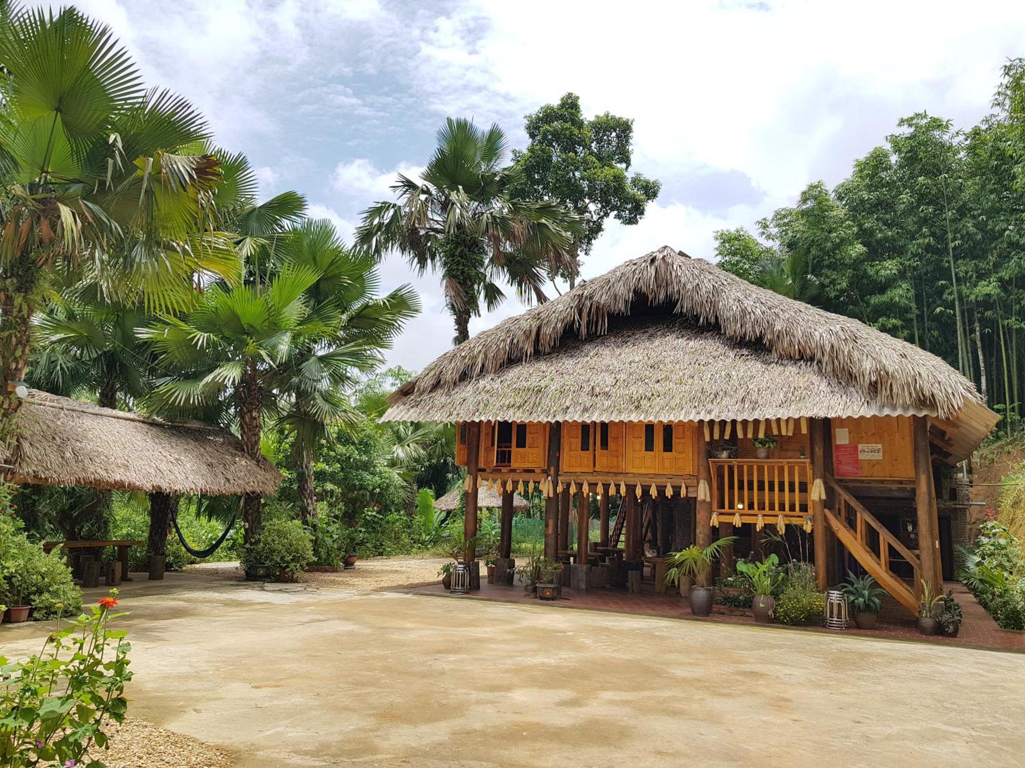 Vu Linh Palm House Homestay - Bungalow Yen Bai Kültér fotó