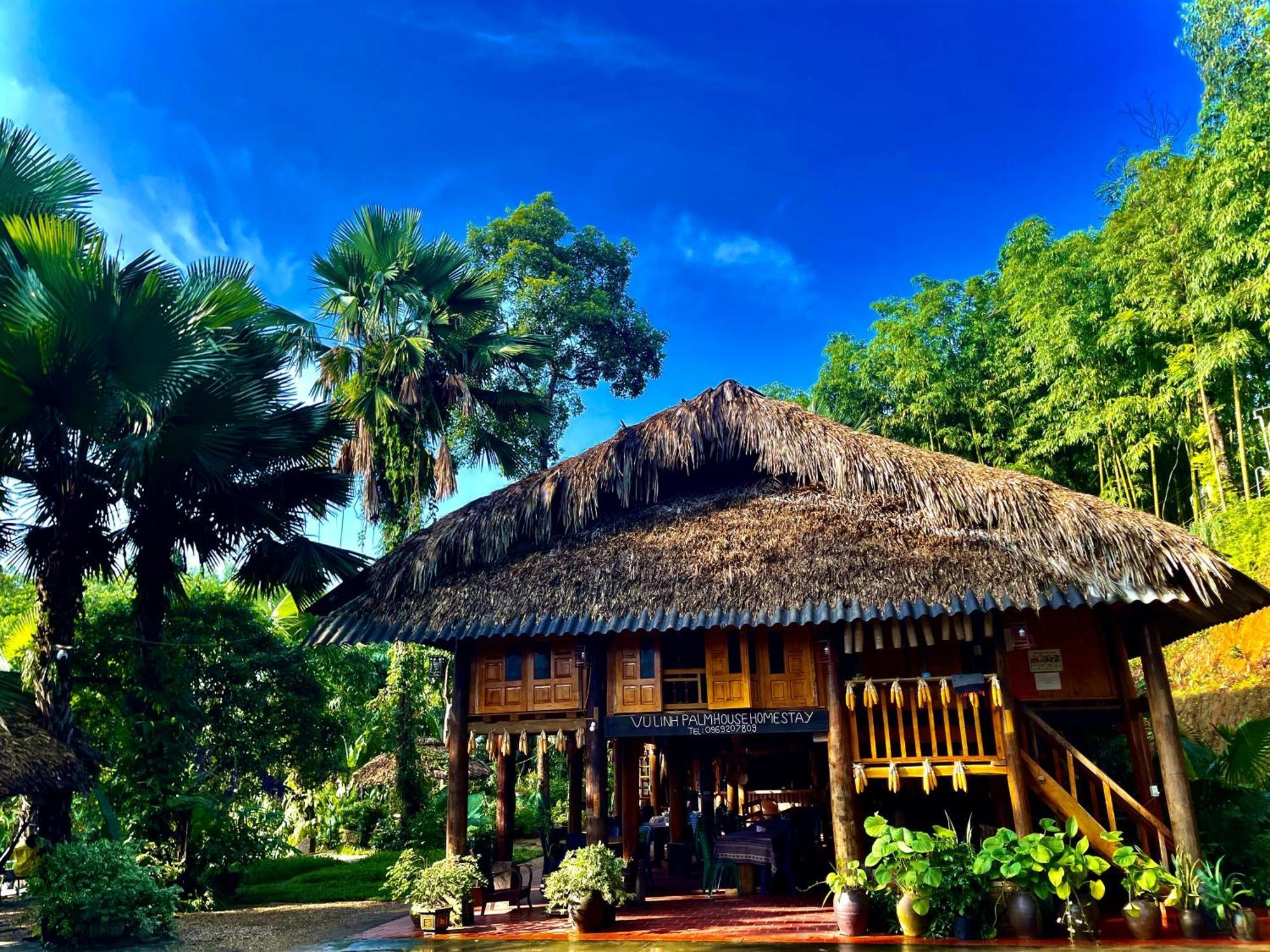 Vu Linh Palm House Homestay - Bungalow Yen Bai Kültér fotó