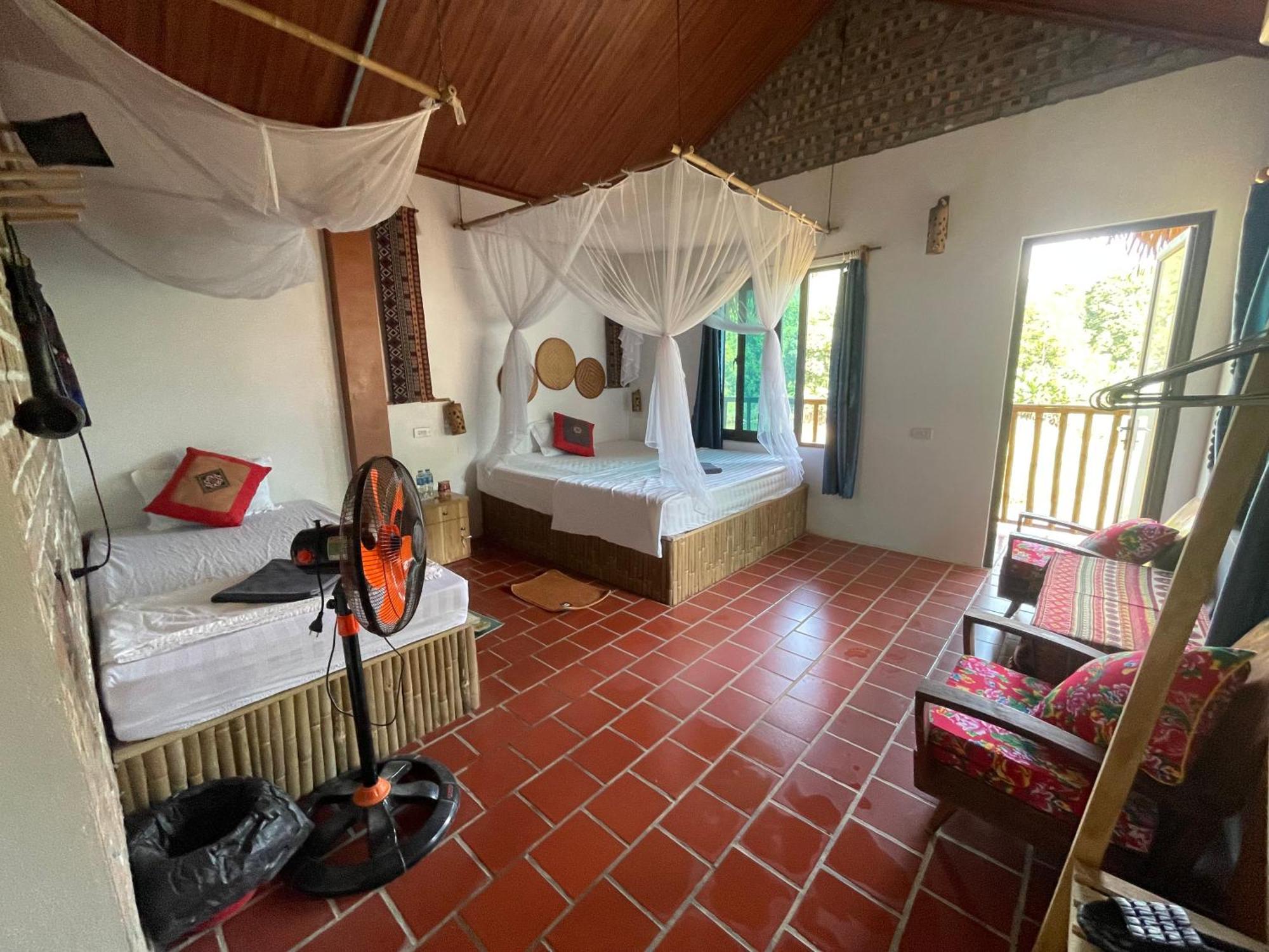 Vu Linh Palm House Homestay - Bungalow Yen Bai Kültér fotó