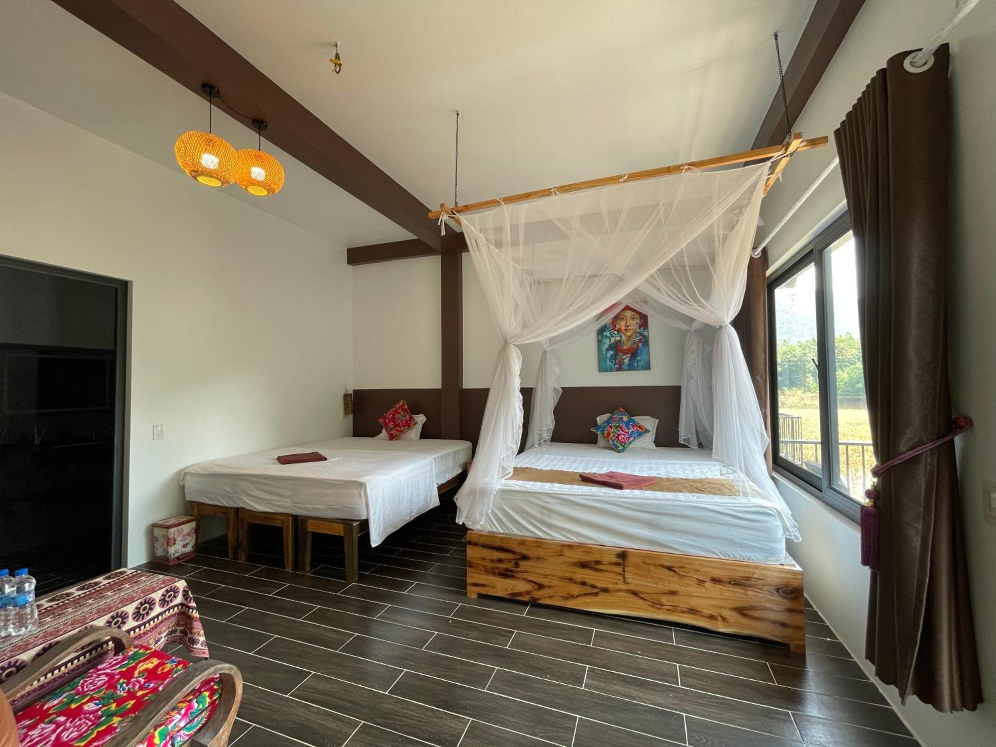 Vu Linh Palm House Homestay - Bungalow Yen Bai Kültér fotó