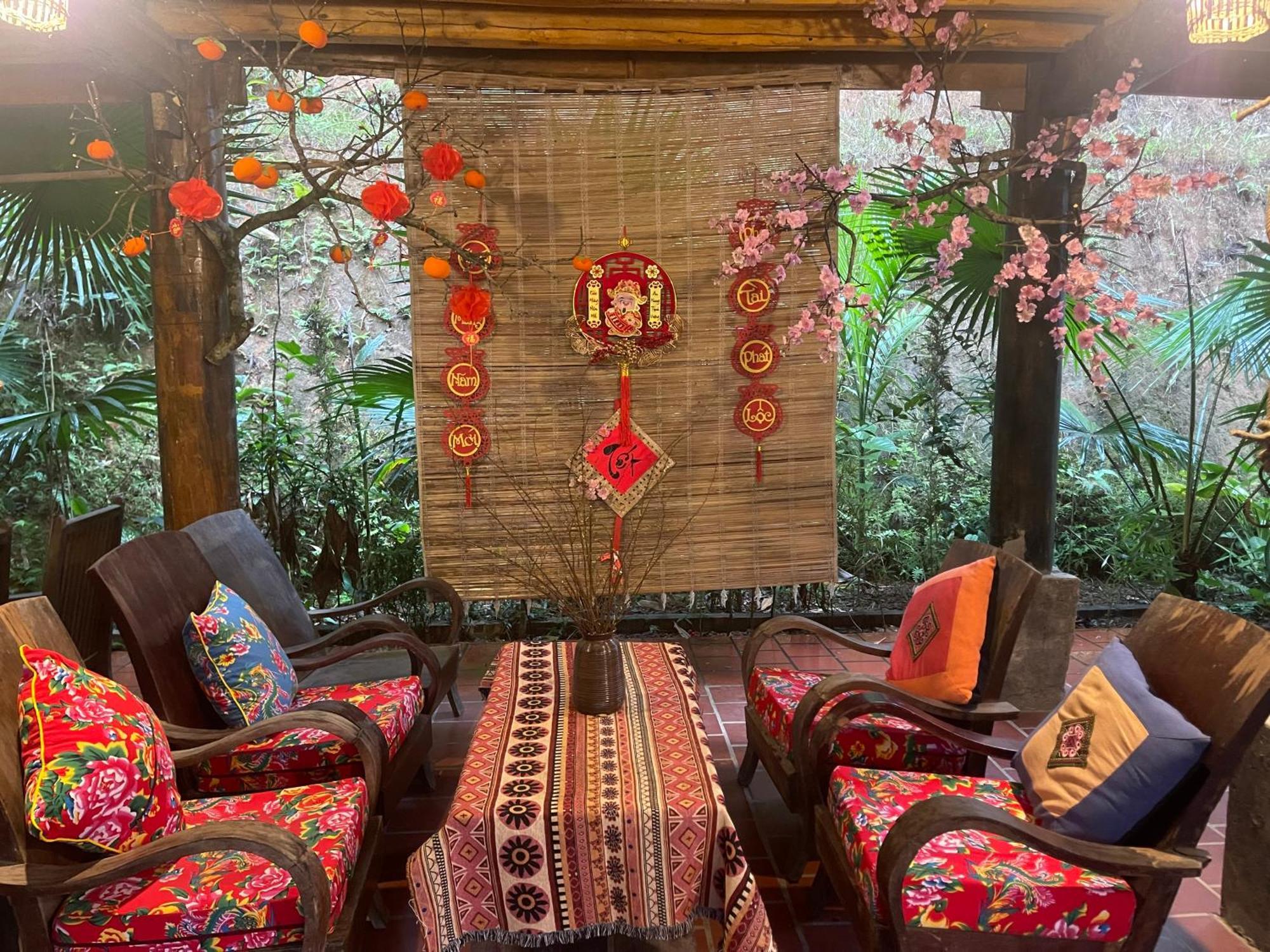 Vu Linh Palm House Homestay - Bungalow Yen Bai Kültér fotó